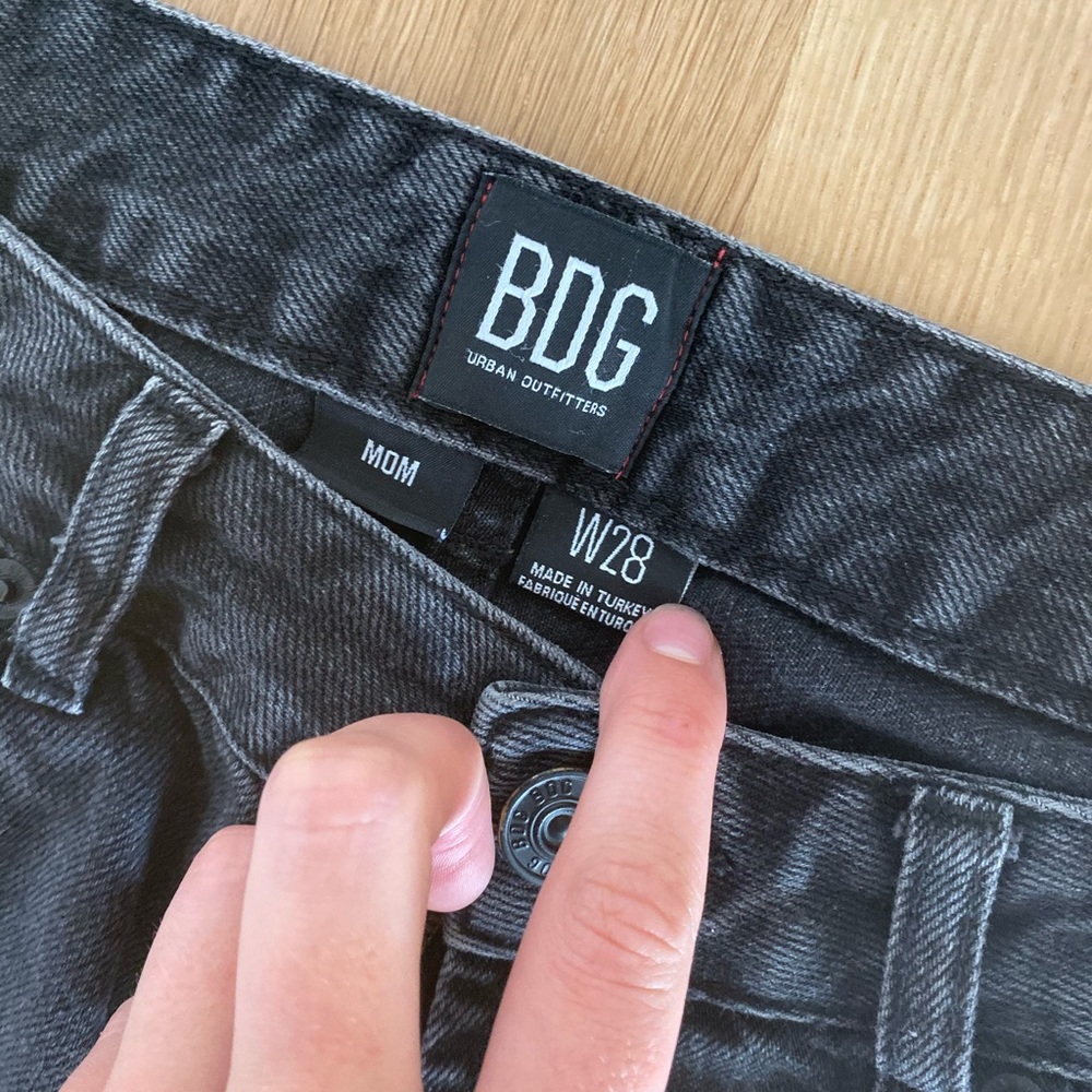 UO BDG black mom jeans